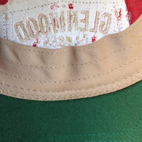 NWOT Legacy Glenwood Hot Springs Mesh Trucker Hat Unisex Red Cream - Picture 5 of 7